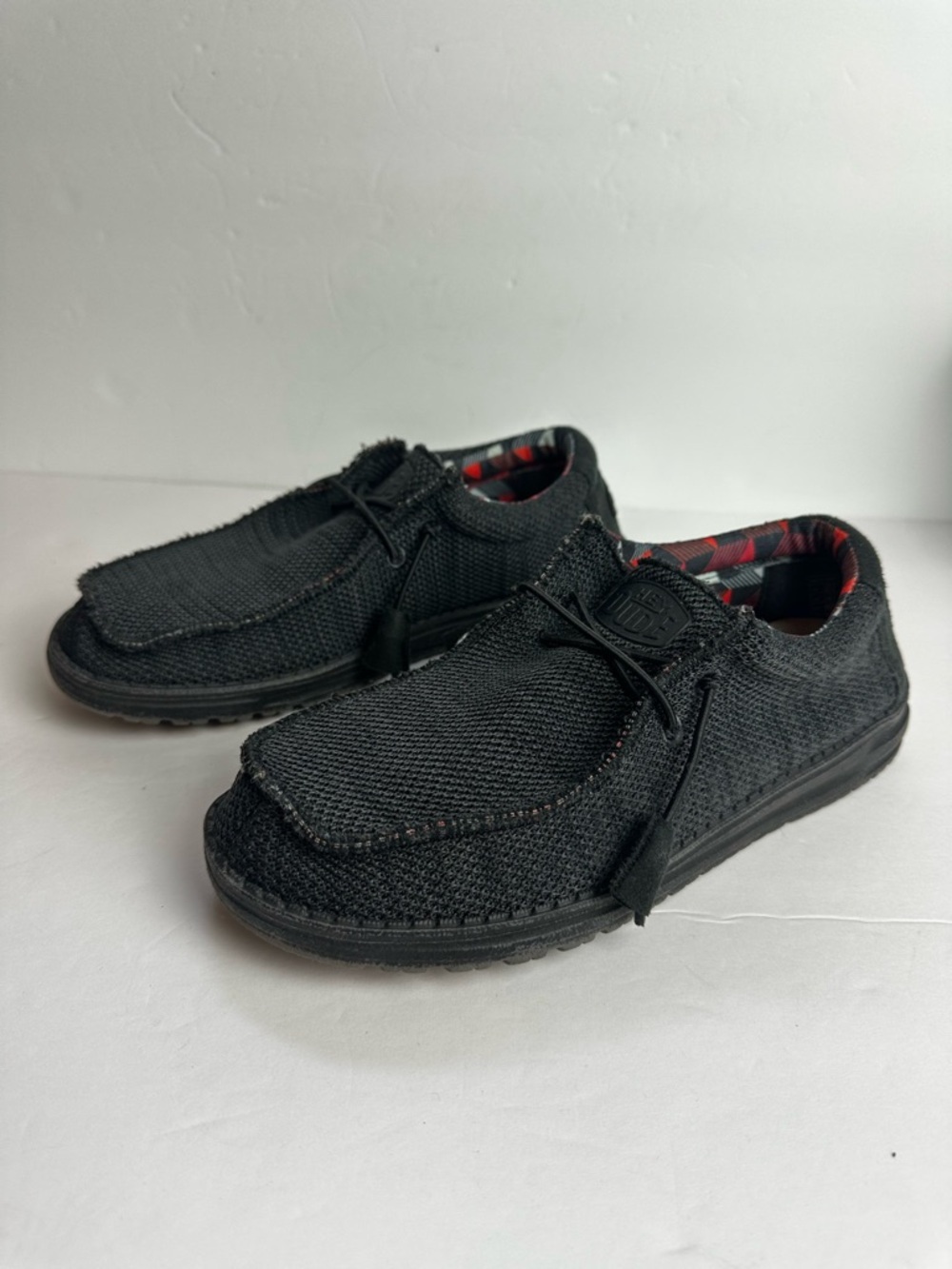 Hey Dude Wally Sox Loafer Unisex Women's 9 or Men's 7 EU 40 Shoes Jet Black - Picture 5 of 9